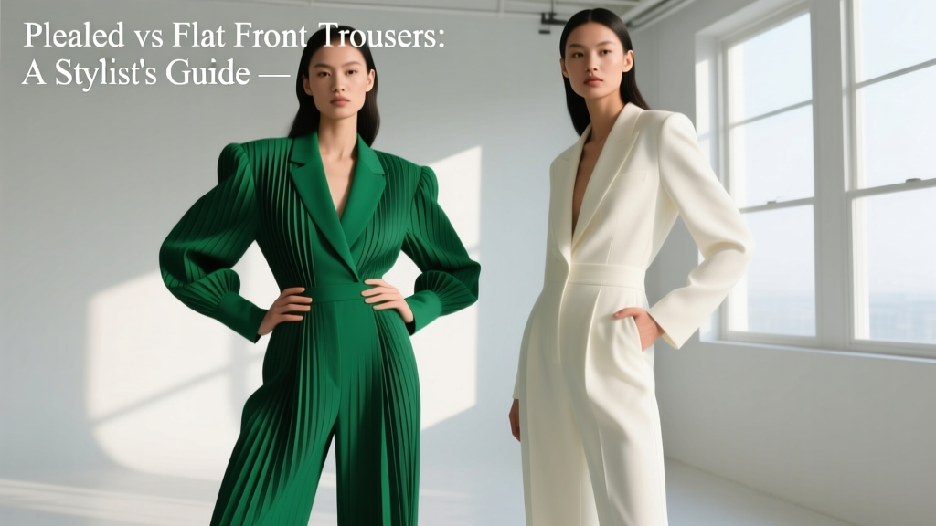 Pleated vs Flat Front Trousers: A Stylist’s Guide