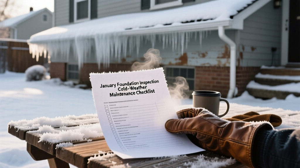 January Foundation Inspection: Cold-Weather Maintenance Checklist