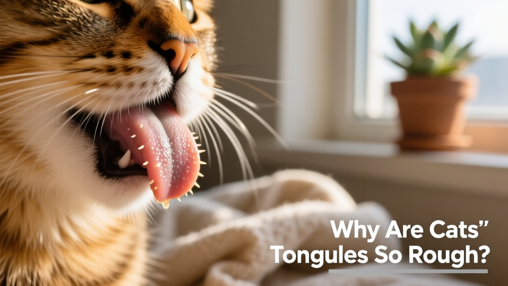Close-up macro photo of a cat's tongue showing tiny backward-facing papillae