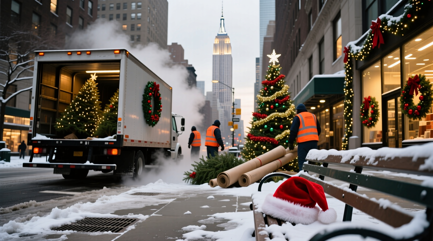 when does new york take down christmas decorations