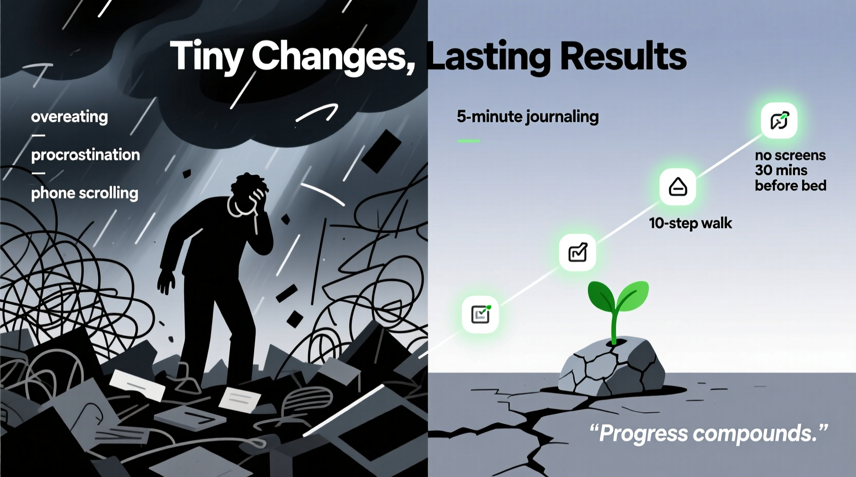 how to break bad habits using tiny daily changes that stick