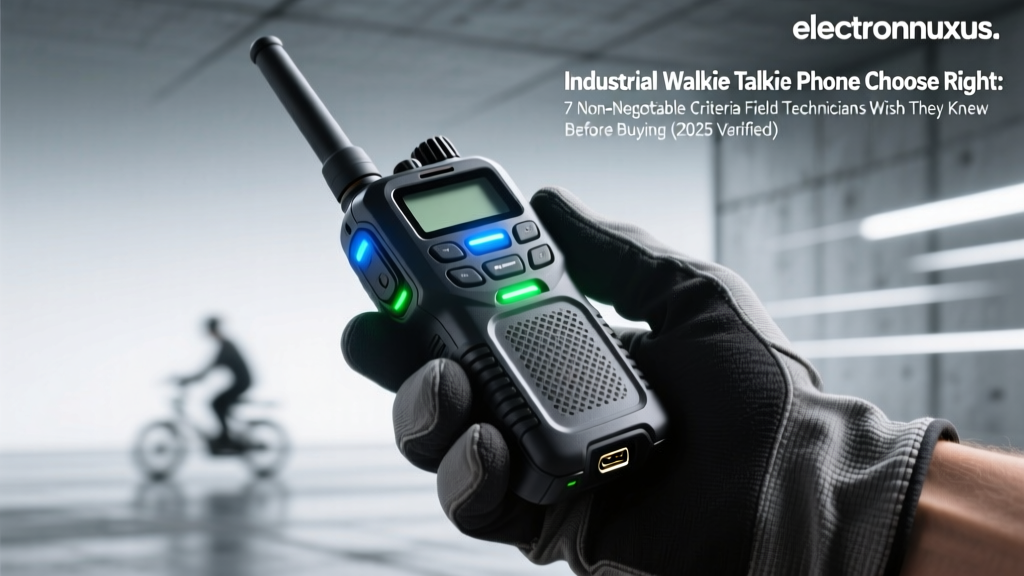Industrial Walkie Talkie Phone Choose Right: 7 Non-Negotiable Criteria Field Technicians Wish They Knew Before Buying (2025 Verified)