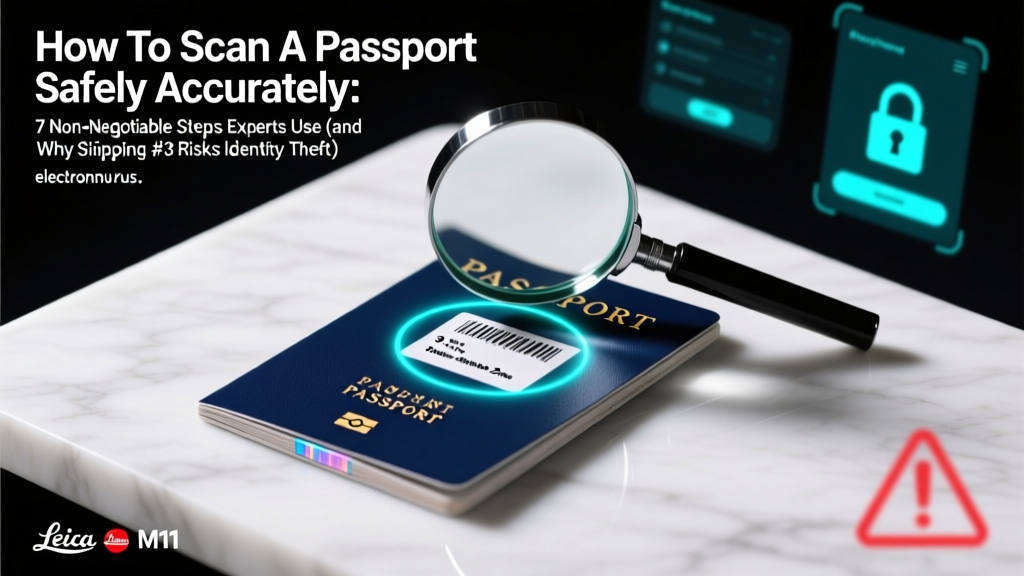 How To Scan A Passport Safely Accurately: 7 Non-Negotiable Steps Experts Use (and Why Skipping #3 Risks Identity Theft)