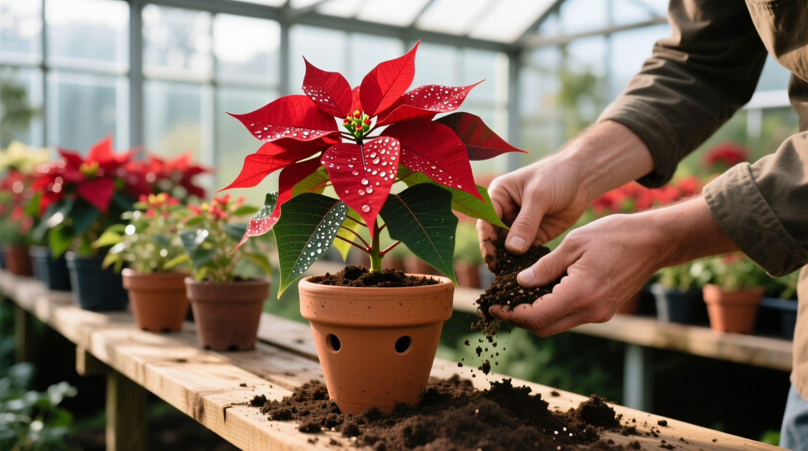 fertilize poinsettias