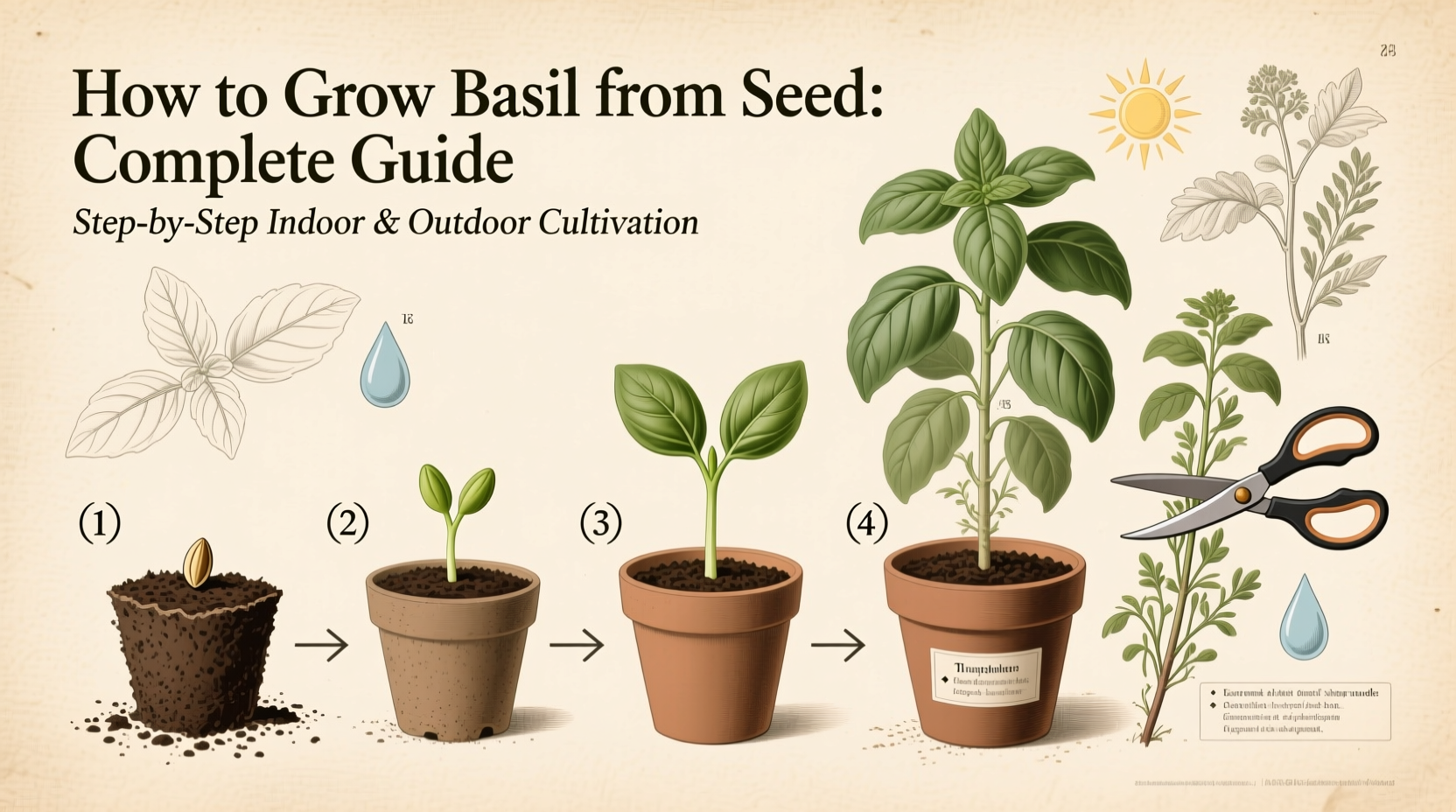 Grow Basil from Seed in 5 Steps | TheHomeSprouts
