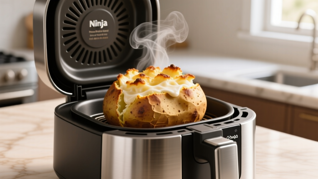 Twice Baked Potatoes in Ninja Foodi: Crispy, Creamy,