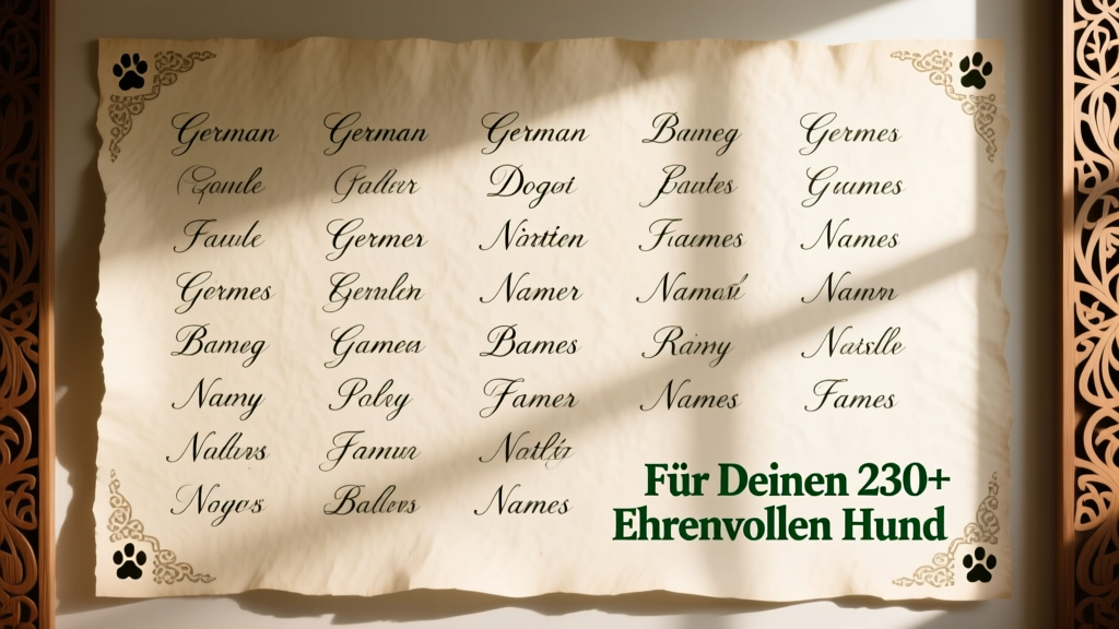 230+ German dog names for your honorable hund