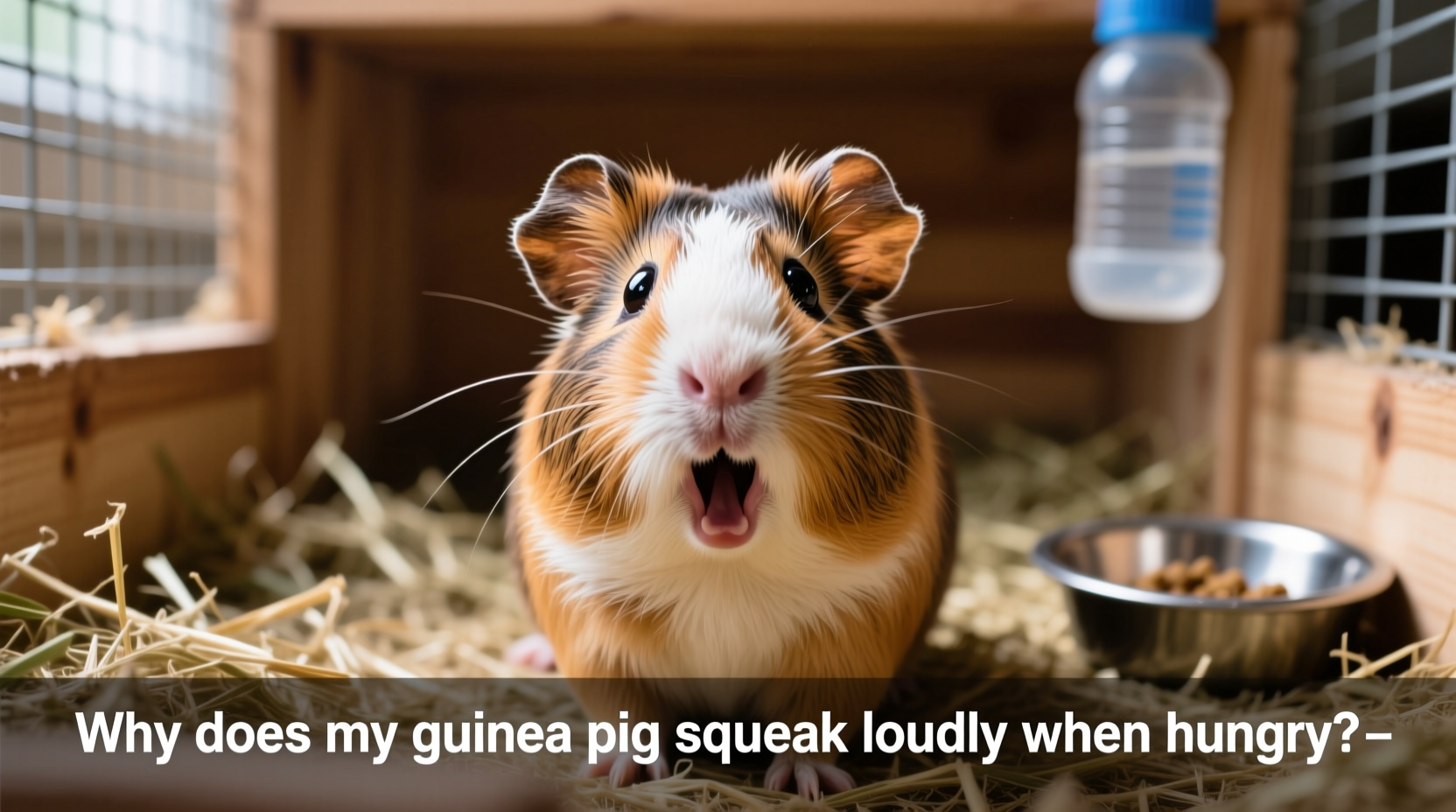 why does my guinea pig squeak loudly when hungry