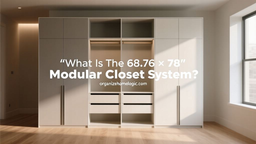 What Is the 68.76" × 78" Modular Closet System?