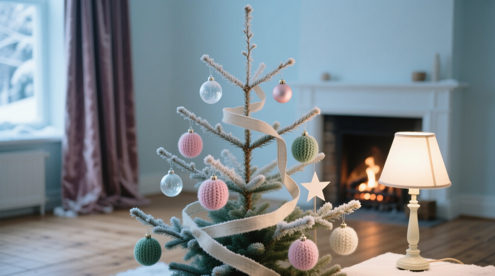 how to create a calm christmas tree with soft lighting and muted colors