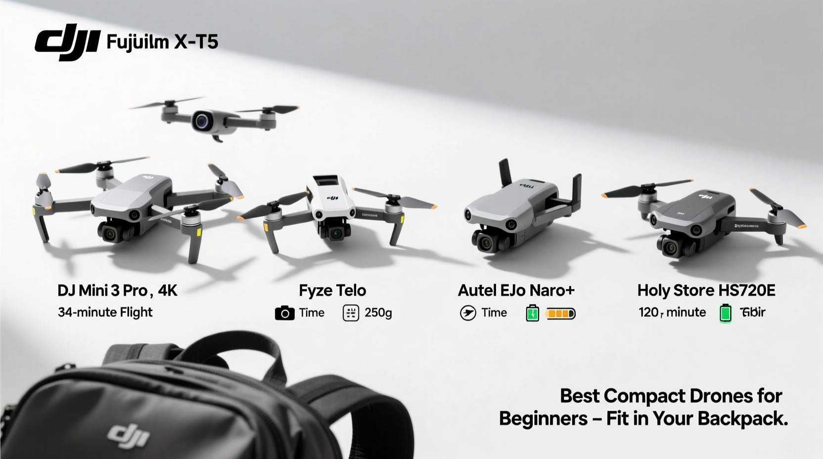 best compact drones for beginners that fit in a backpack