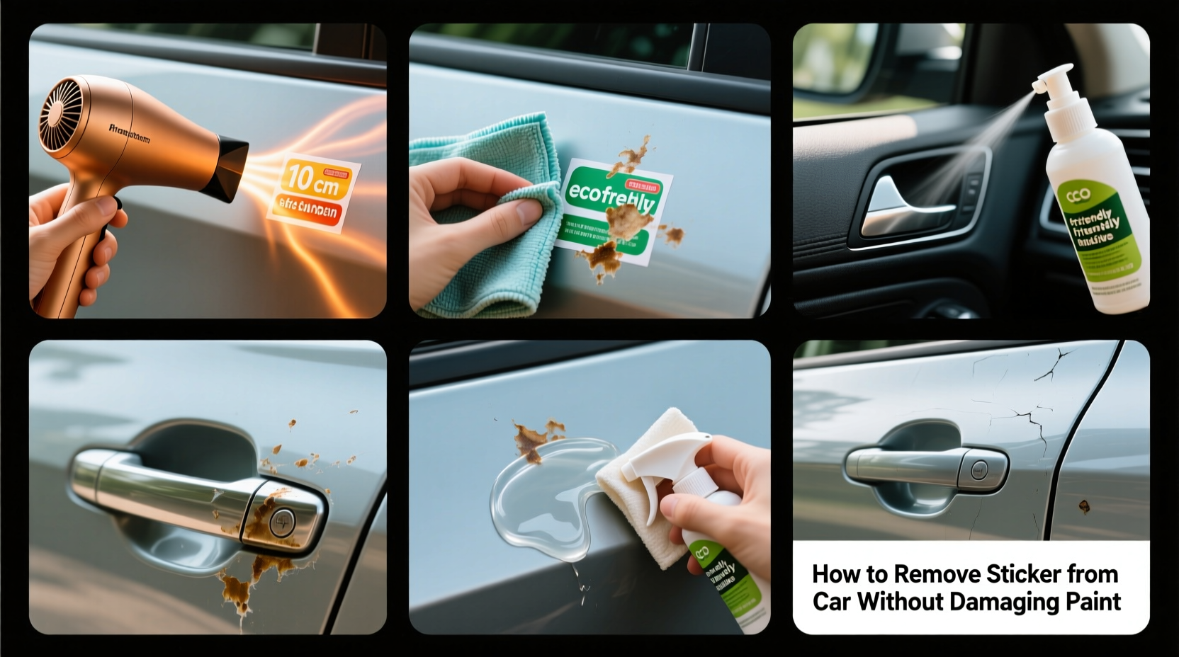 how to remove sticker from car