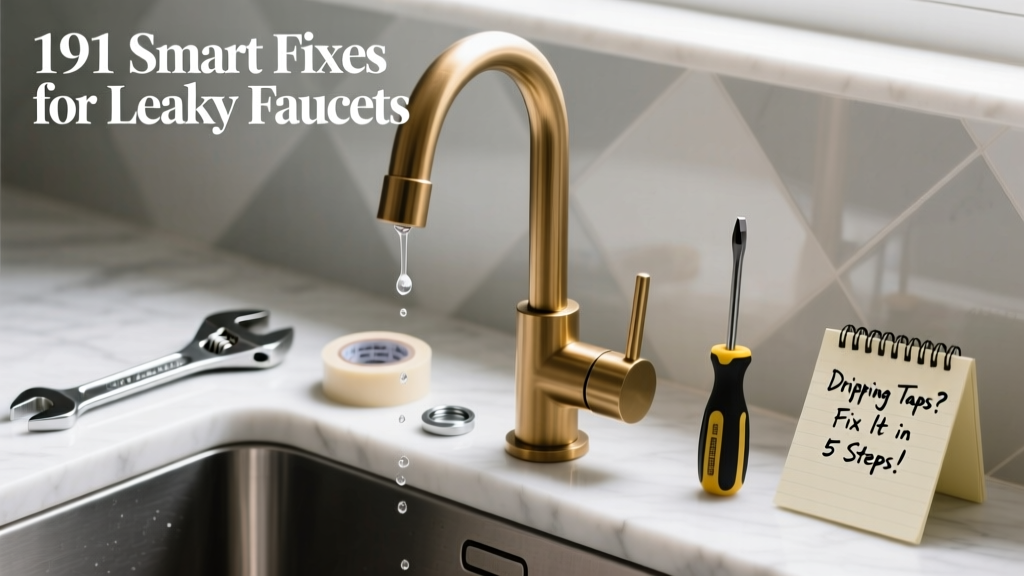 Home Tips 191: Smart Fixes for Leaky Faucets & Dripping Taps