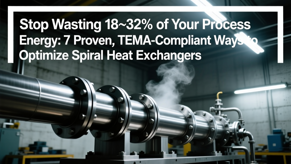 Optimize Spiral Heat Exchangers: Cut Energy & Costs Now