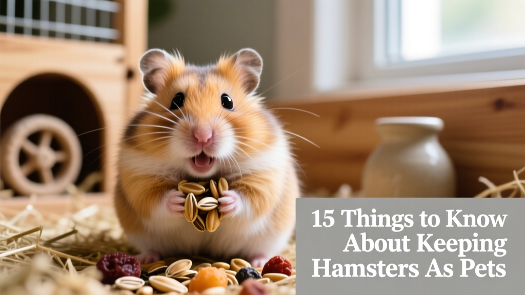 Close-up photo of a hamster with full cheek pouches holding food