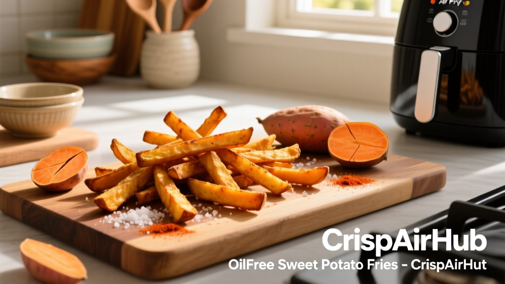 Oil-Free Crispy Sweet Potato Fries in Air Fryer