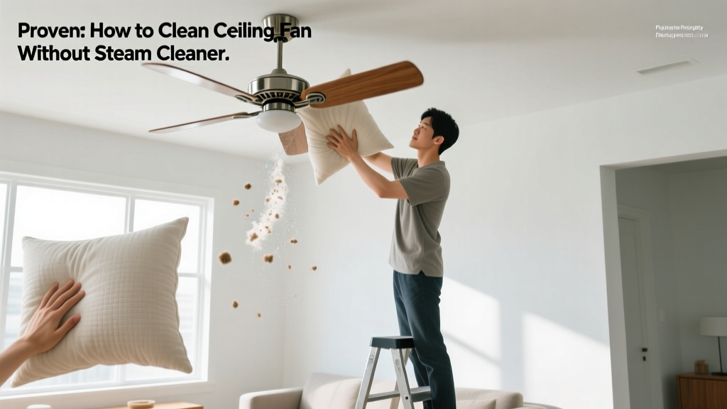 Proven: How to Clean Ceiling Fan Without Steam Cleaner