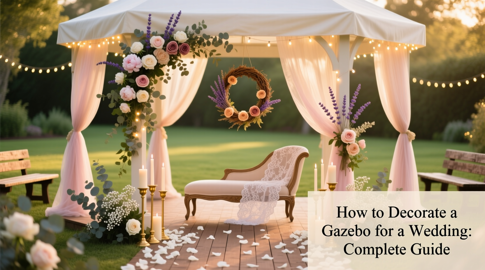 how to decorate a gazebo for a wedding mgapgazebo