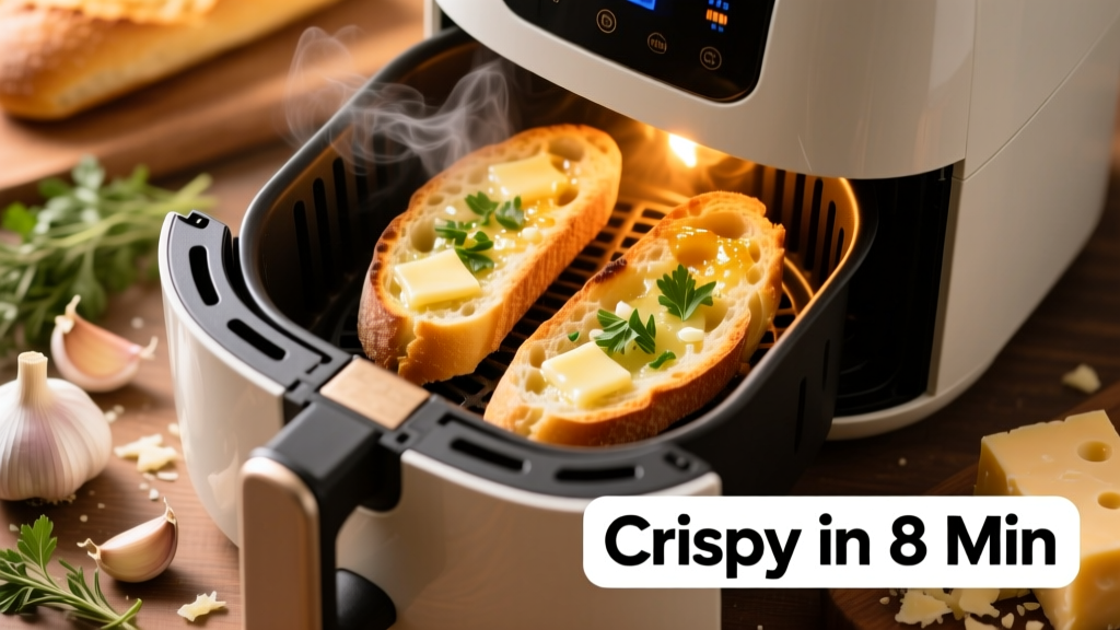 Air Fryer Ciabatta Garlic Bread (Crispy in 8 Min!)