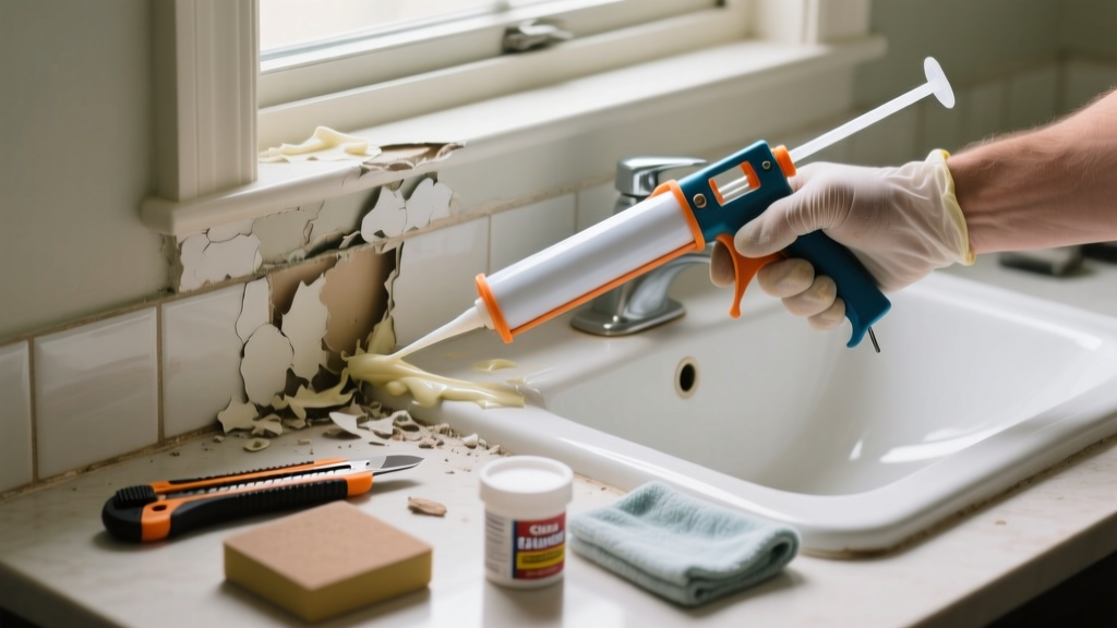 How to Fix Failed Caulk Around Sinks, Tubs, and Windows