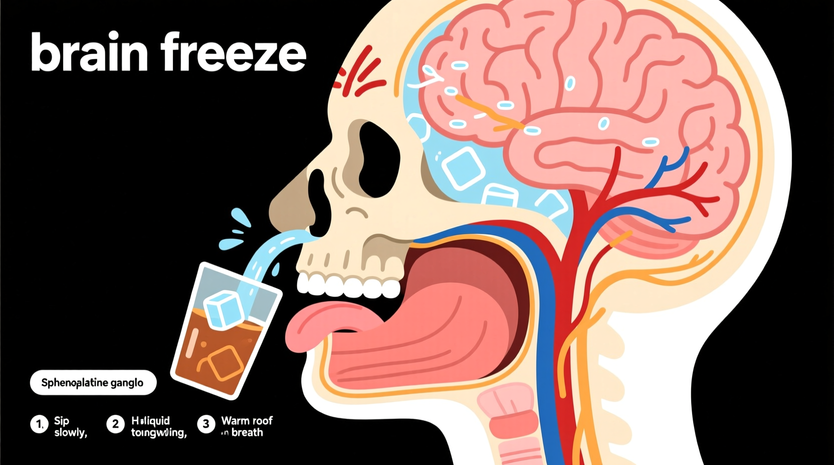 why do we get brain freeze from cold drinks and how to stop it