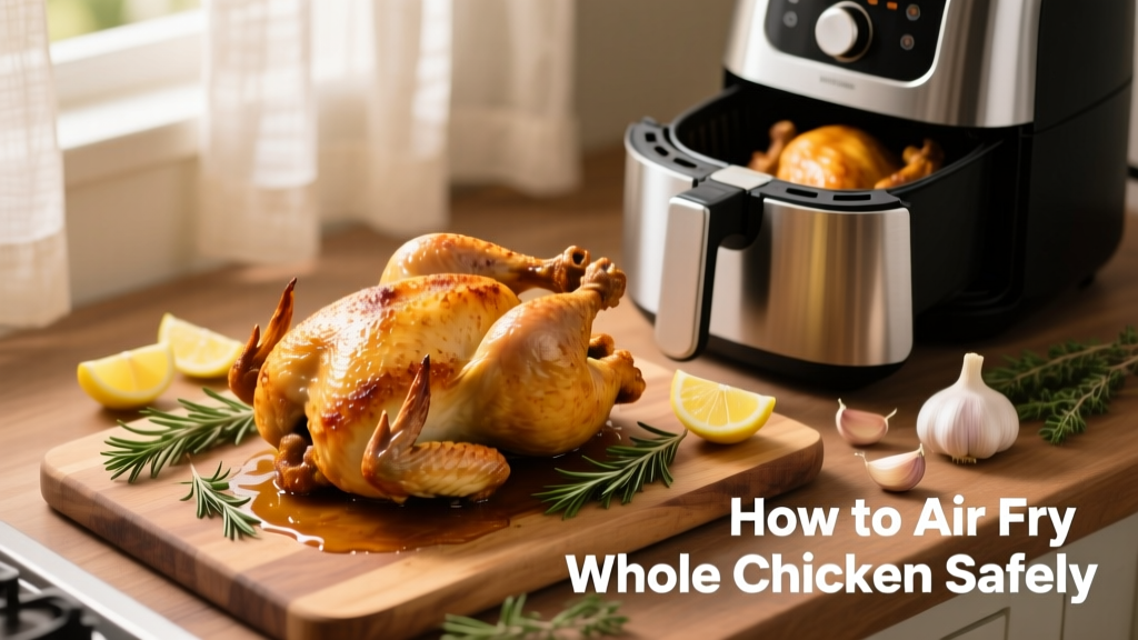How to Air Fry a Whole Chicken (Safely & Crispy!)