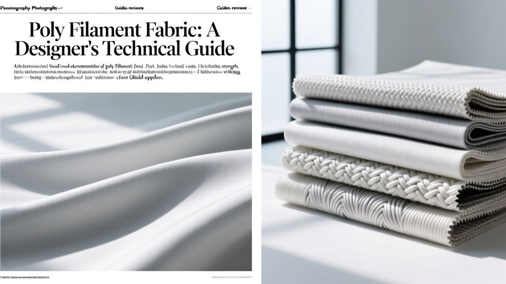 Poly Filament Fabric: A Designer’s Technical Guide