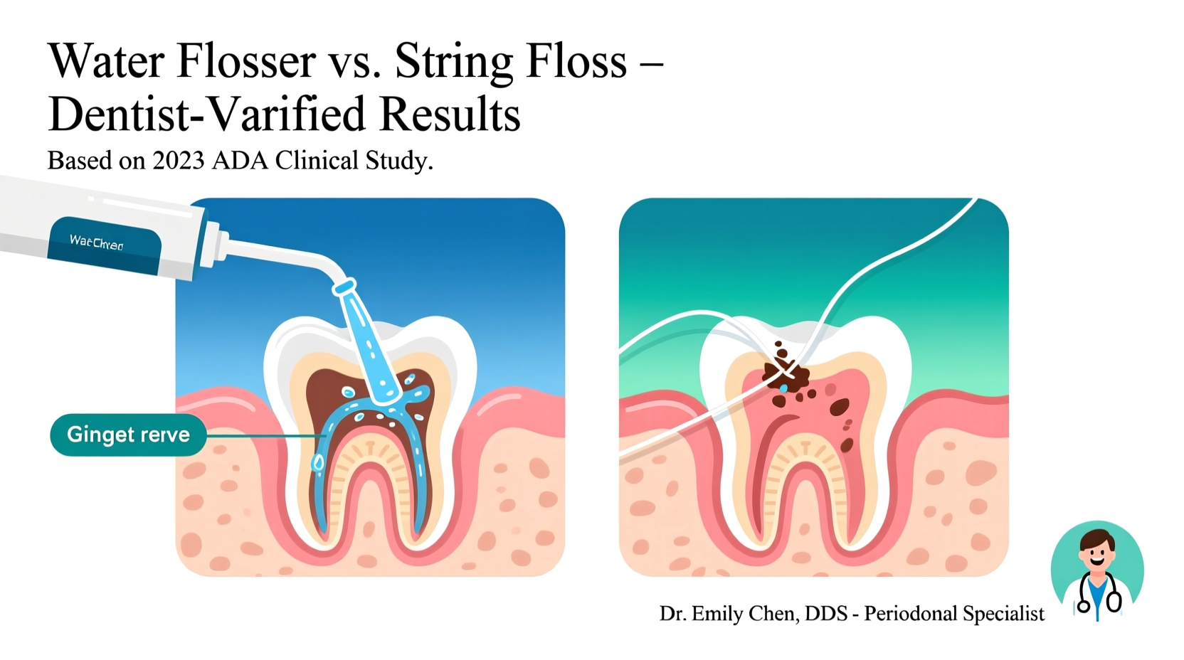 is a water flosser better than string floss for gum health dentist reviewed