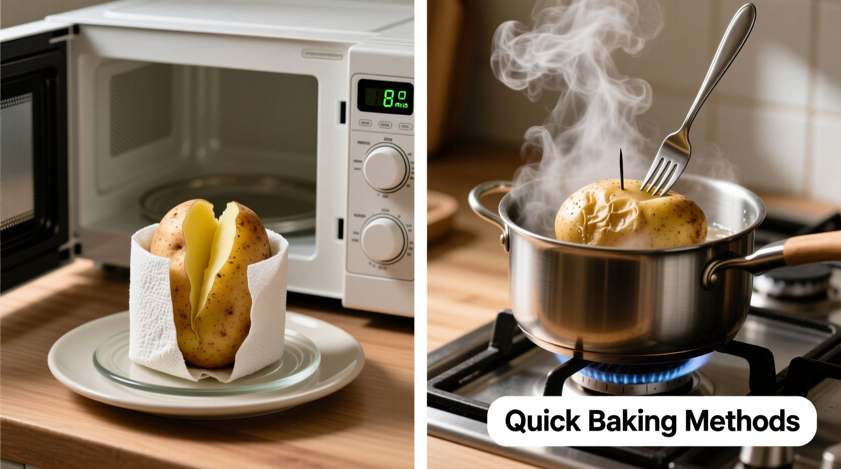 4 Quick Ways to Bake a Potato in 30 Minutes or Less