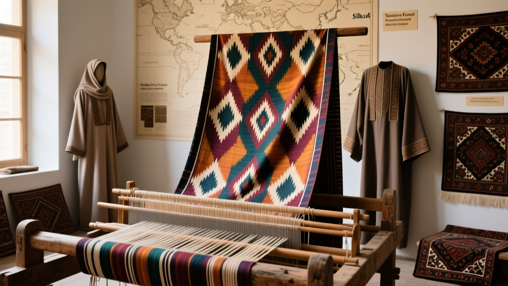 Uzbek Ikat Dye Resist Process And Silk Warp Alignment Guide