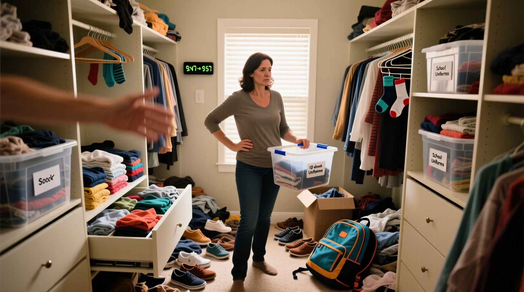 closet organization tips for busy parents