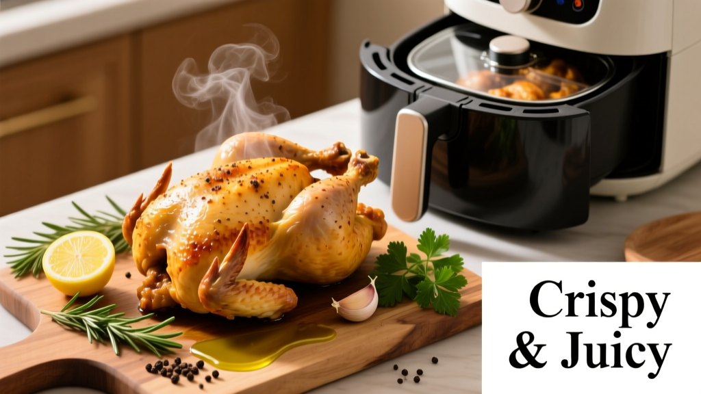 How to Cook Whole Chicken in an Air Fryer (Crispy & Juicy)