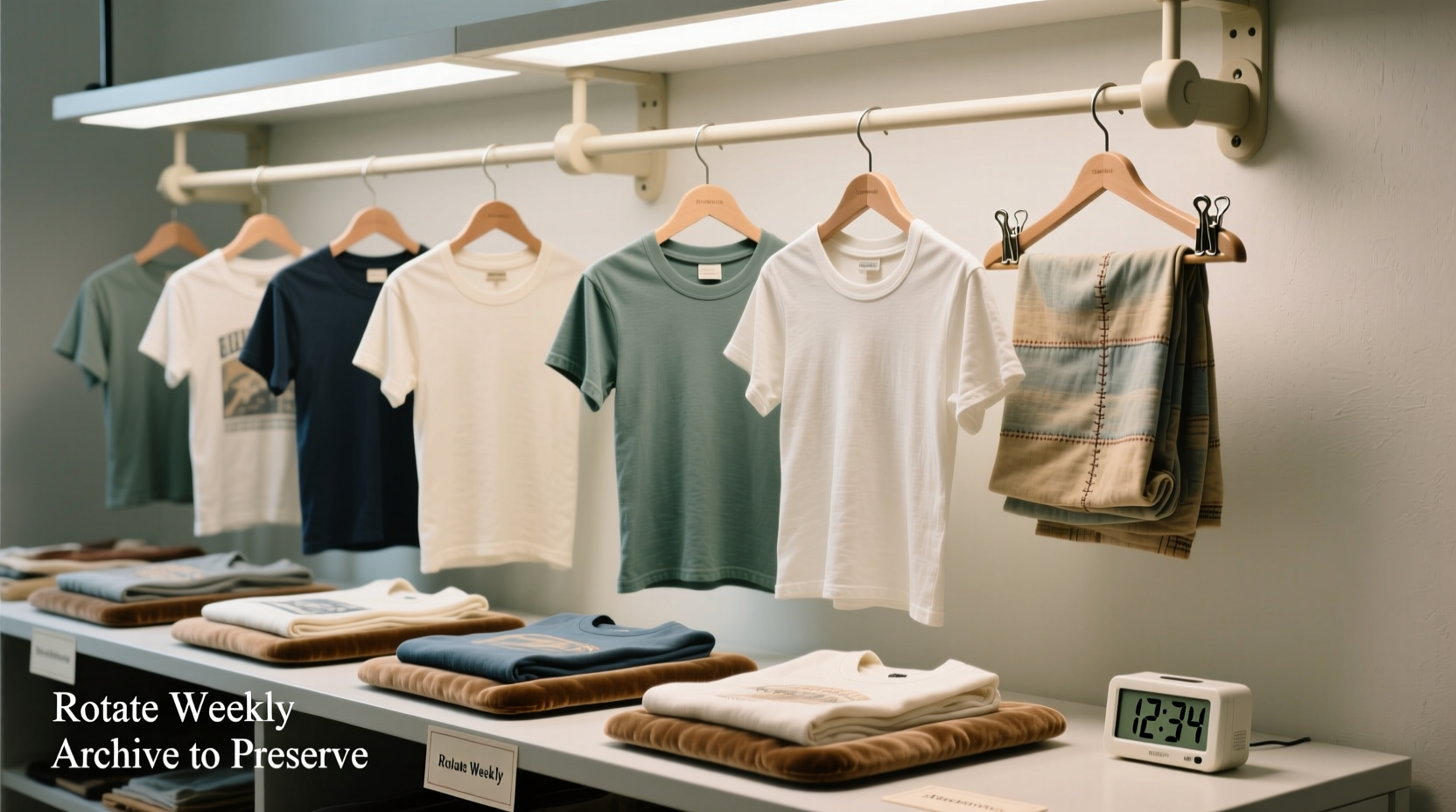 closet organization tips for band tee collectors