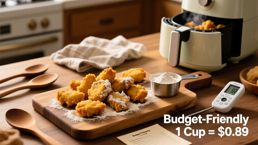 Crispy Air Fryer Chicken Nuggets with Flour (Budget Guide)