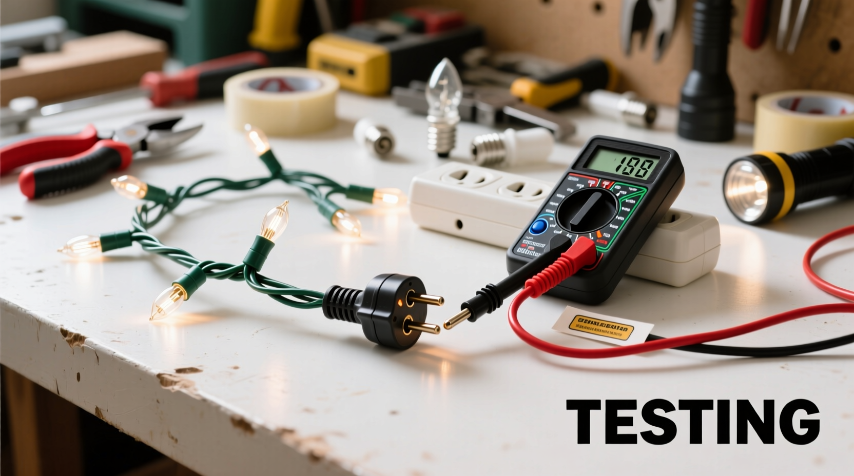 how to test old christmas lights before installing them safely