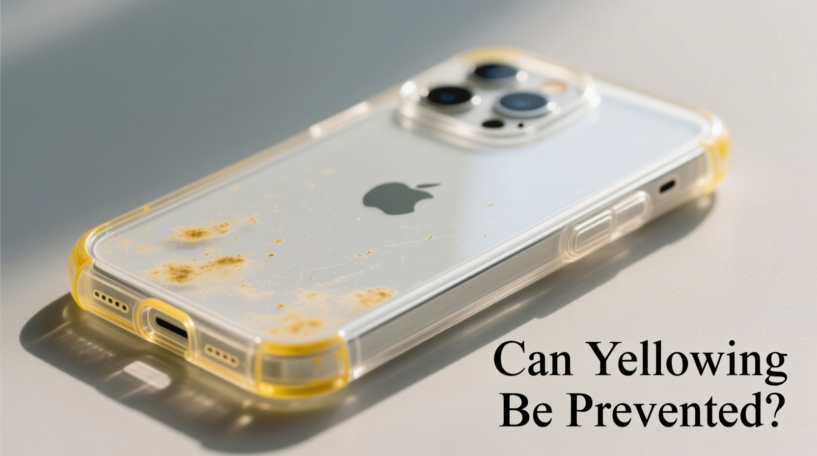 are clear phone cases yellowing inevitable or can it be prevented