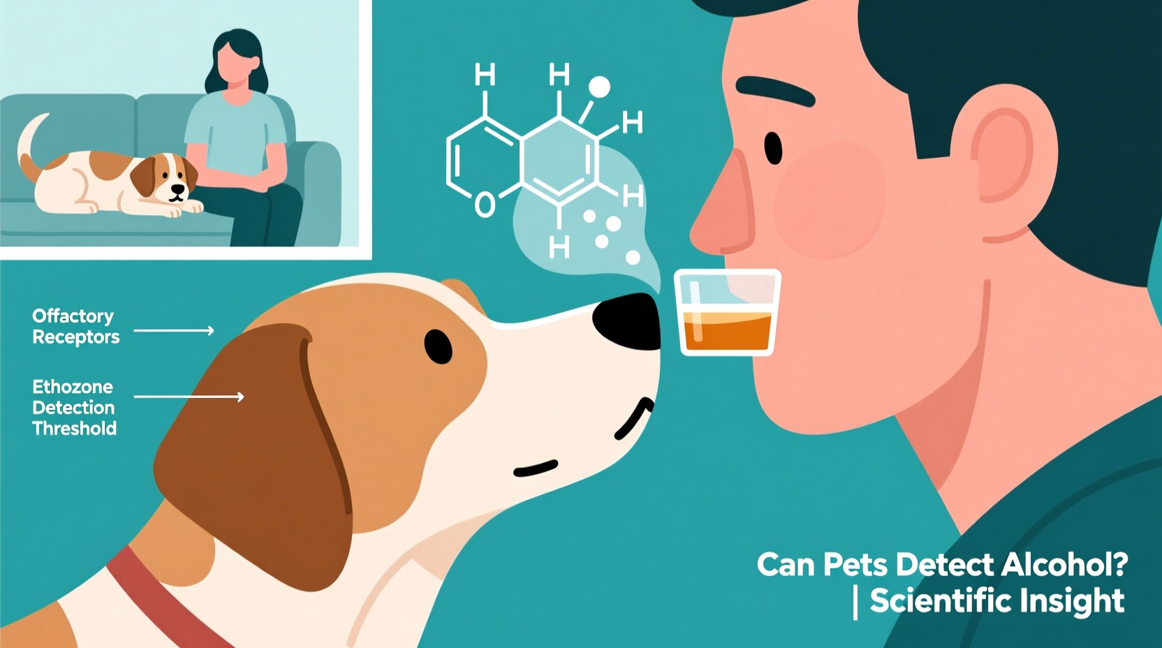 can pets detect alcohol on your breath and does it affect their behavior
