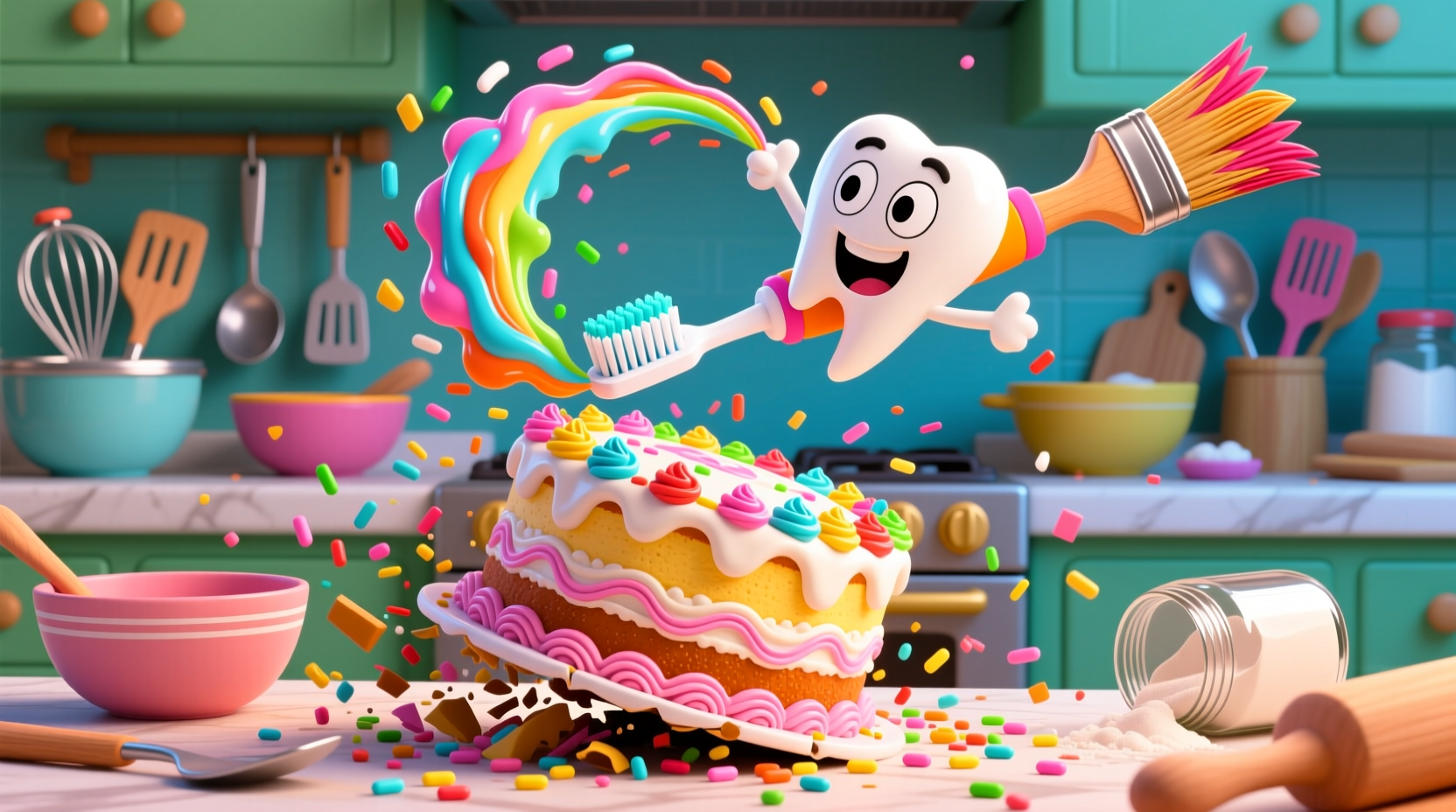 avoid a cake decorating disaster by drawing with a toot