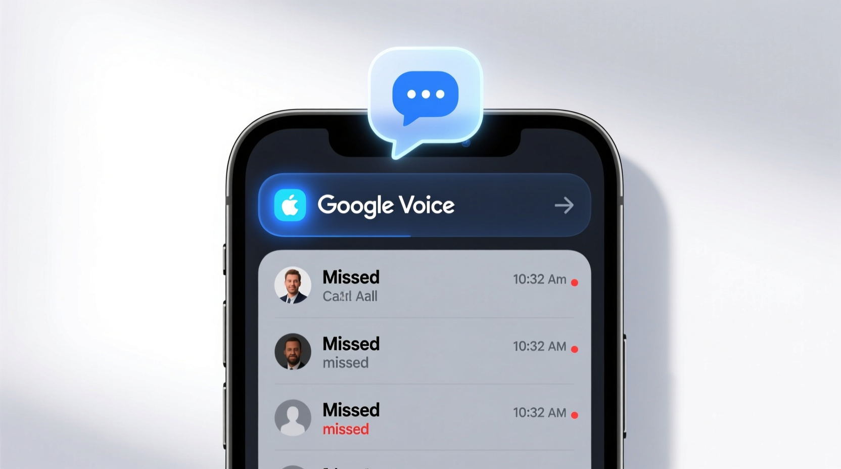 google voice delivers missed calls to your inbox