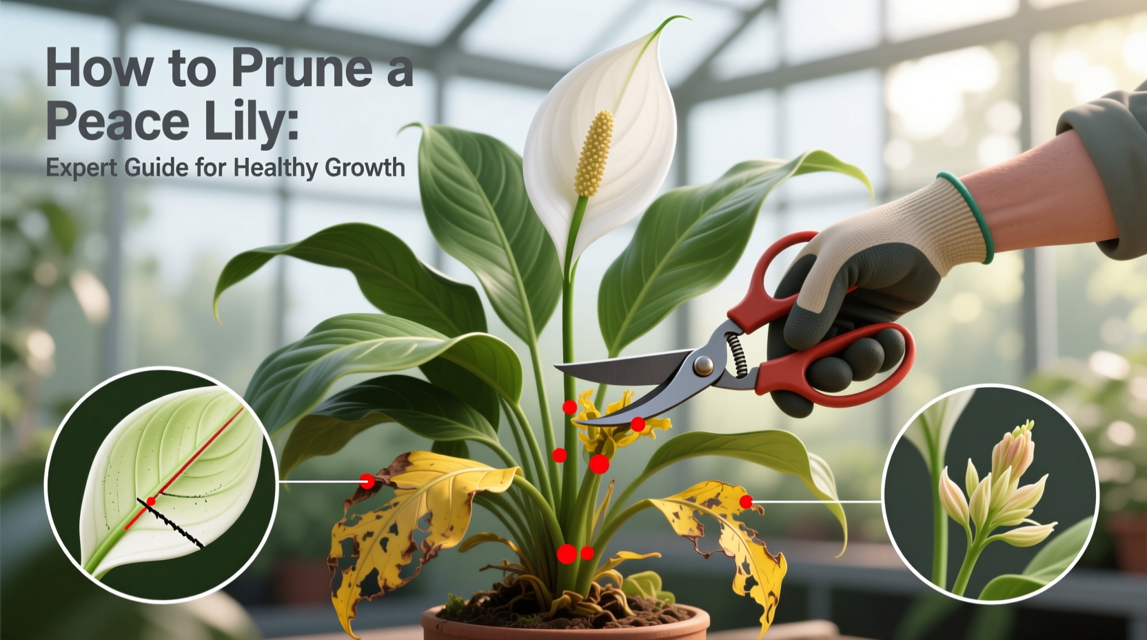 5 Peace Lily Pruning Tips for Blooms | TheHomeSprouts