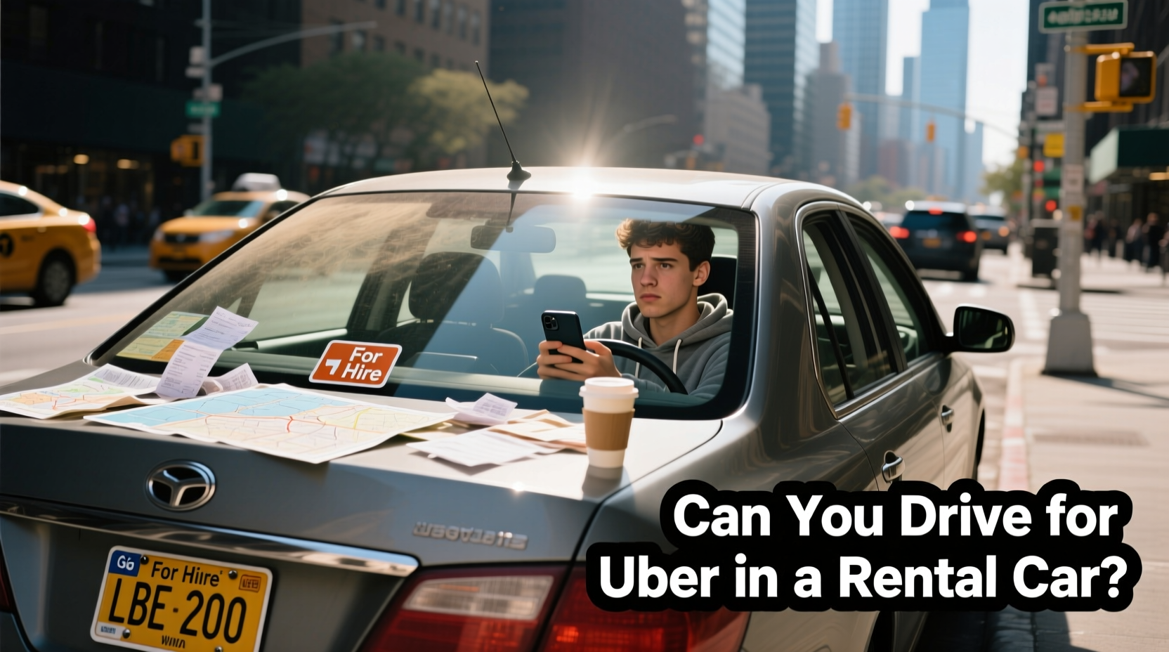 can i do uber in a rental car