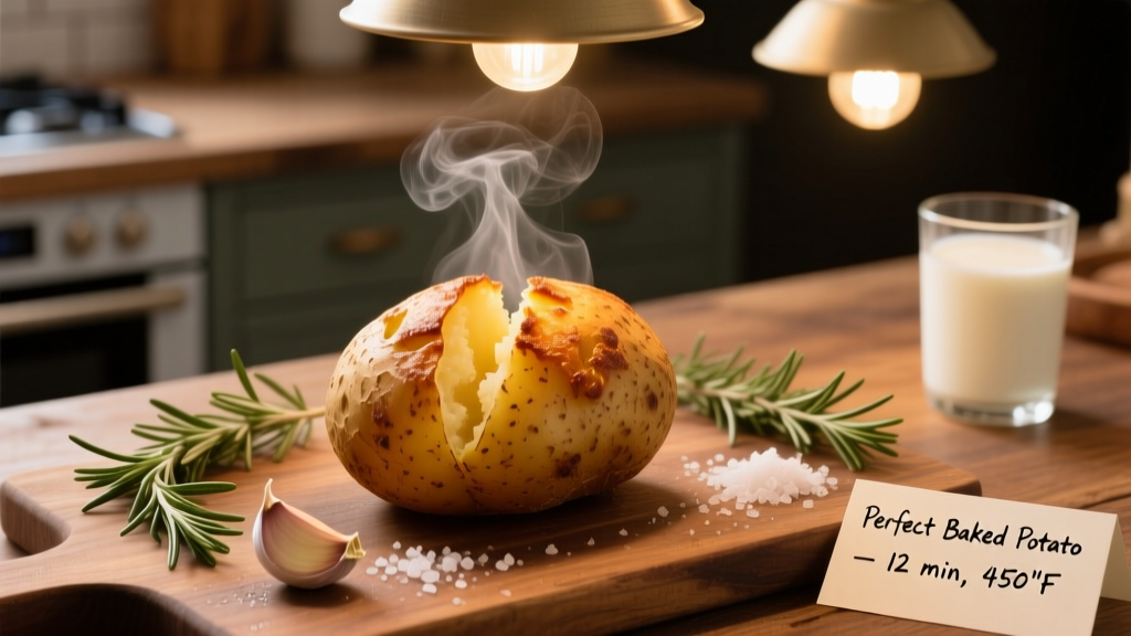Perfect Baked Potato in Galanz Microwave Air Fryer