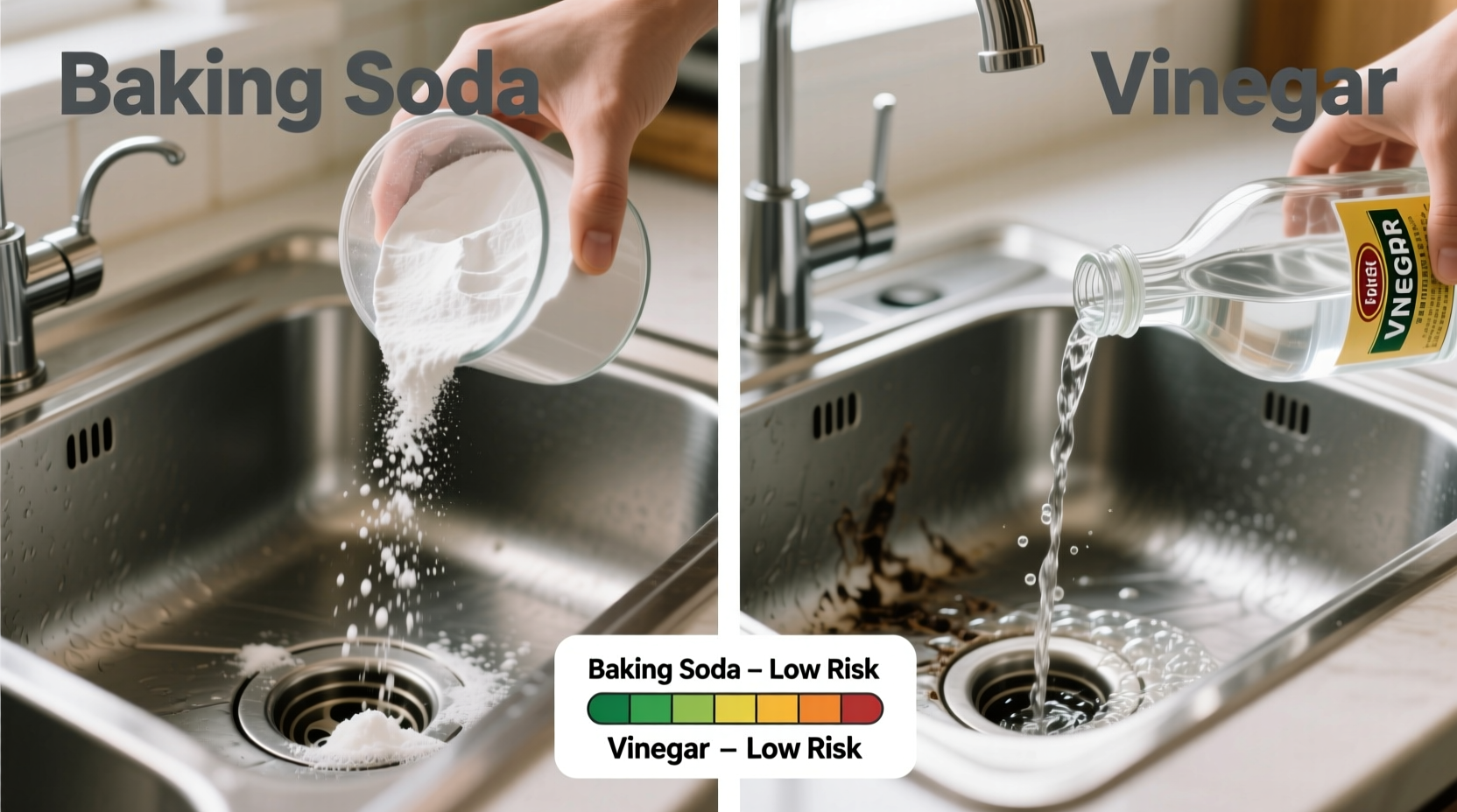 Vinegar Vs Baking Soda For Drain Clogs Which Method Is Actually Safer