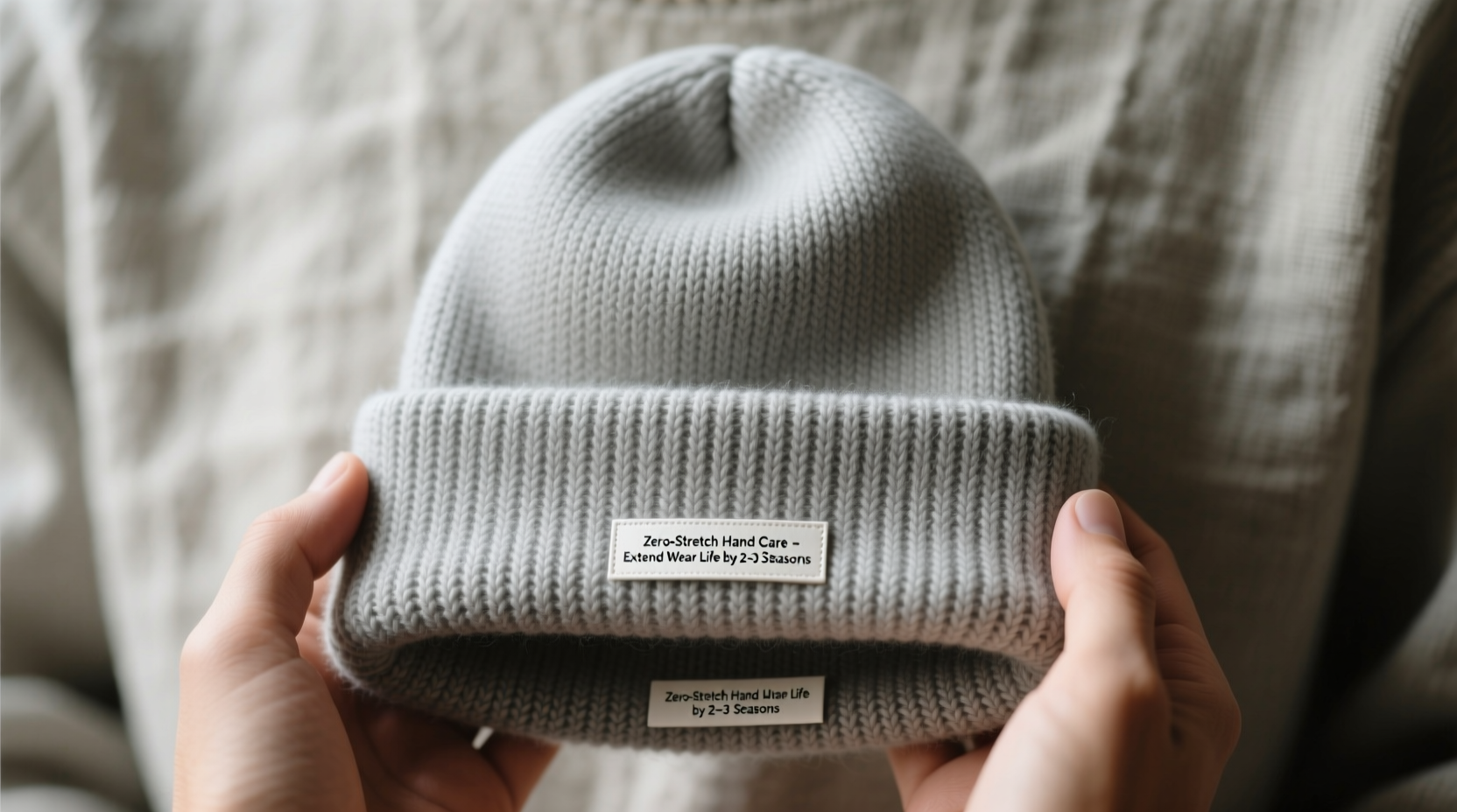 how to wash a knit beanie without stretching it