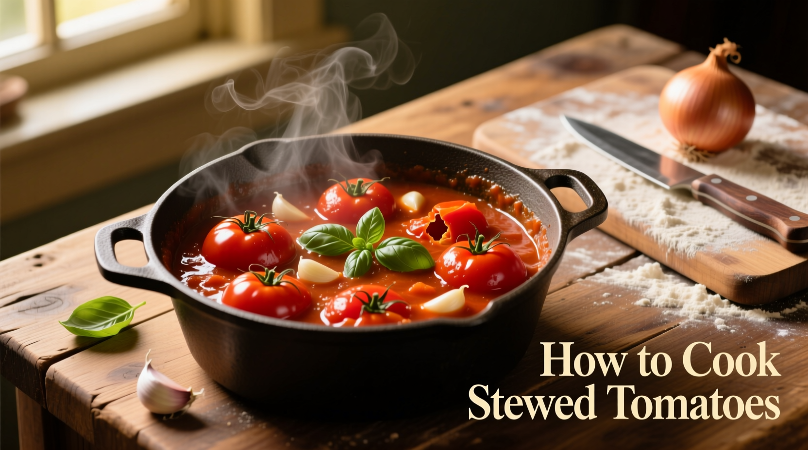 how to cook stewed tomatoes