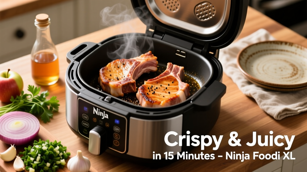 How to Cook Pork Chops in Ninja Foodi XL (Crispy & Juicy!)