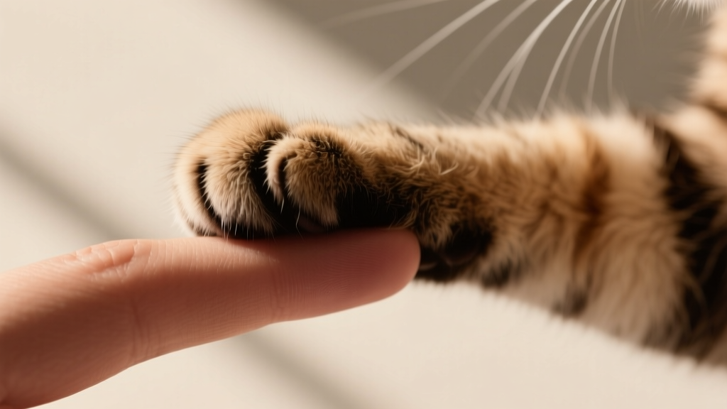 Cat Paw Holding Your Finger: Affection or Control?