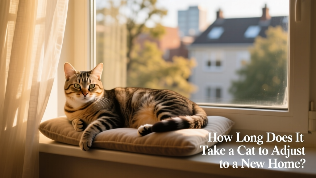 A content cat resting peacefully on a window perch, bathed in soft natural light