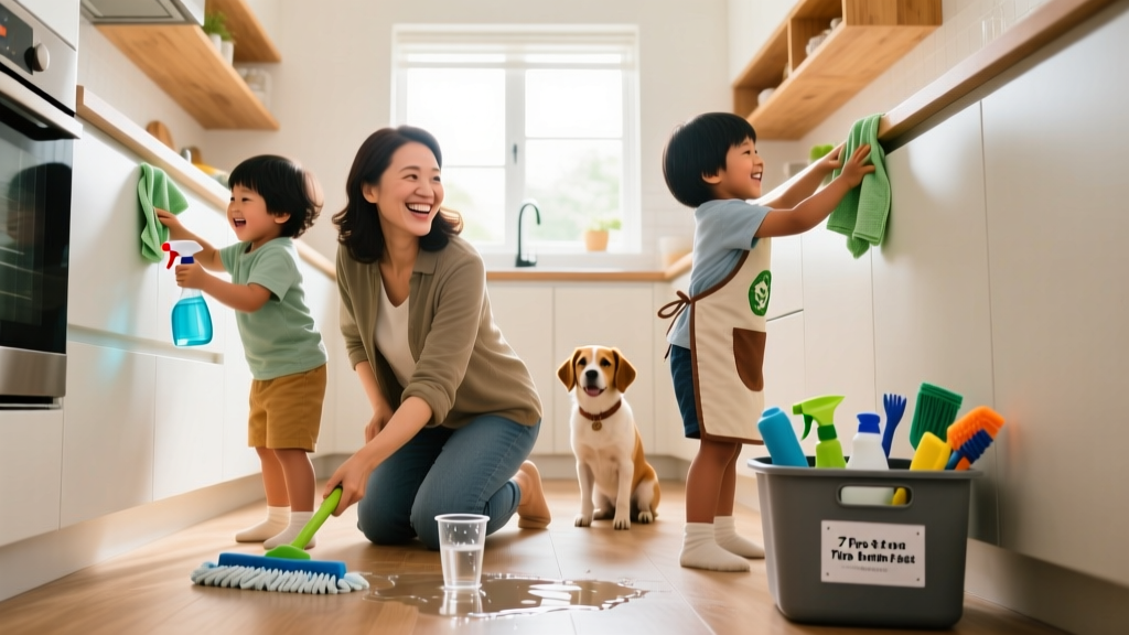 7 Proven Tips on How to Clean With Kids at Home Fast