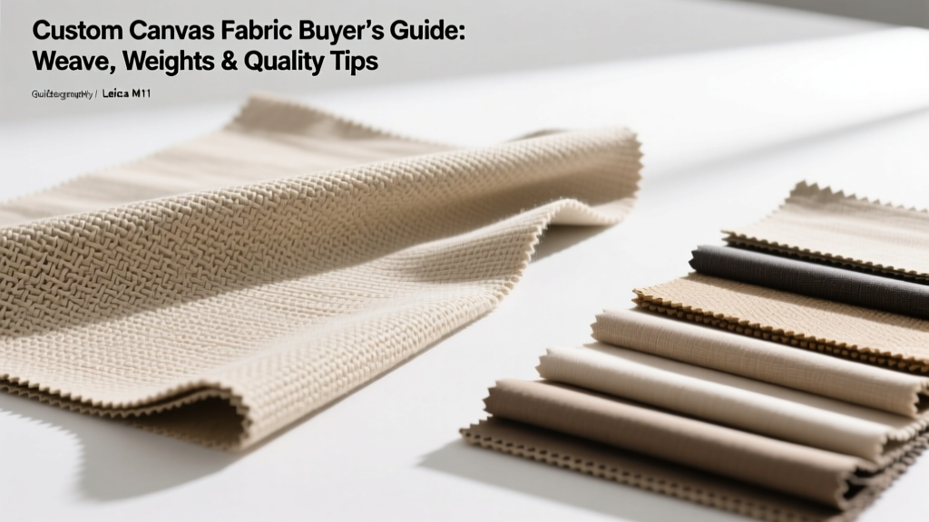 Custom Canvas Fabric Buyer’s Guide: Weaves, Weights & Quality Tips